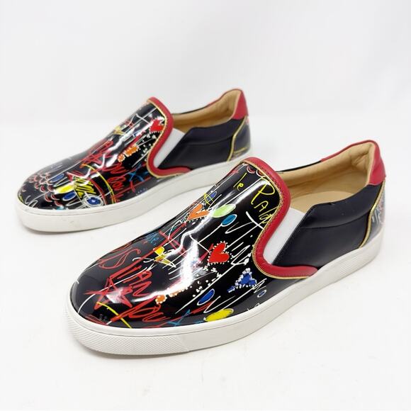 Christian Louboutin Masteralta Loubitag Slip On Sneaker 37.5 - Picture 1 of 16